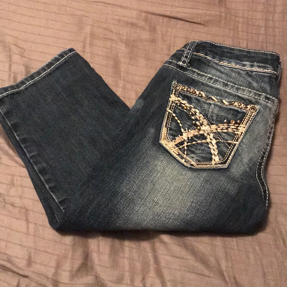 Cute jean capris